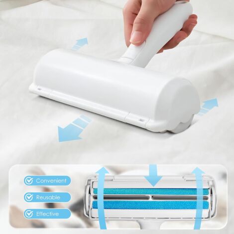 Brosse Anti Poils Animaux Chat Chien Accessoire,Ramasse Poils,Brosse Anti Poil pour Vetement,Canapé,Voiture,Lit,Tapis