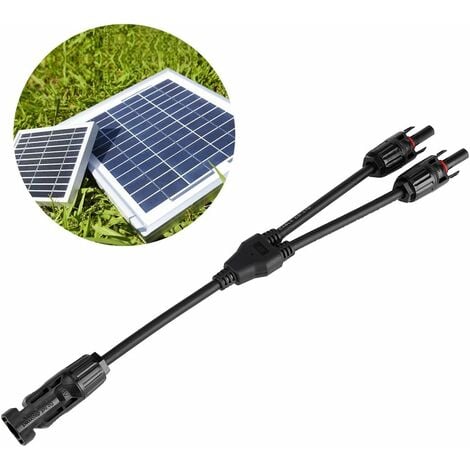 Connecteur MC4 câble solaire séparateur Y câble de panneau solaire mâle et  femelle FMM panneau solaire photovoltaïque connecteur de branche Y 1 paire