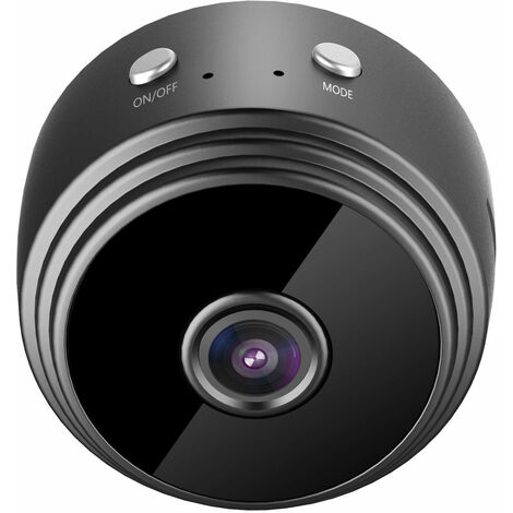 Mini caméra espion sans fil 1080p noir - Conforama