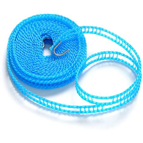 5m Fil à Linge Extensible Extérieur Camping Antiderapante Portable Nylon Corde à Linge(4pcs) (1/5)