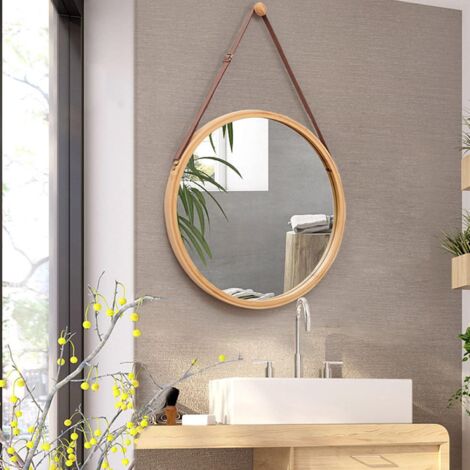 Miroir Mural Rond Style Marin – Cadre Décoratif Pour Salon, Chambre, Salle De Bain