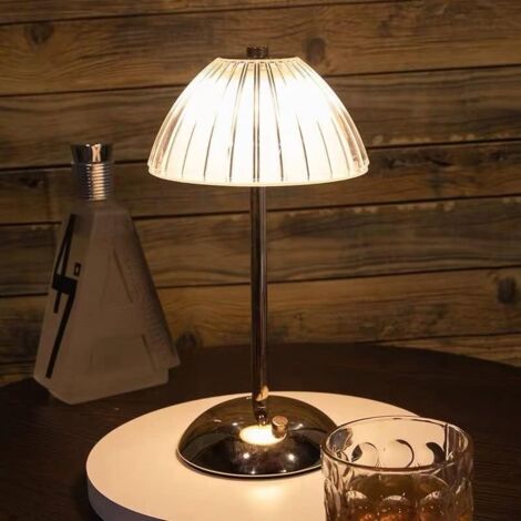 Lampe de table sans fil LED, Lampe de table LED à intensité variable, Lampe de chevet pour salon, Chambre à coucher