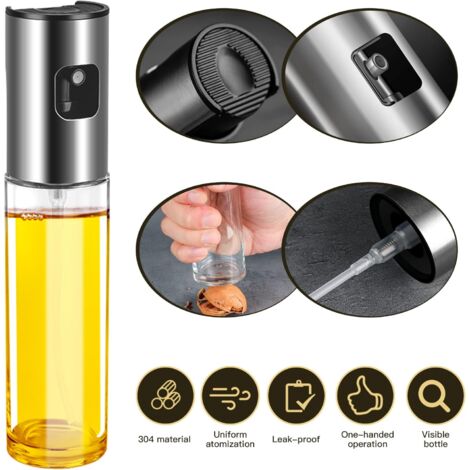 Distributeur D’Huile En Spray – Bouteille Vaporisateur Cuisine – Pour Salade, Grill, Contrôle Précise - 6