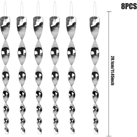 Répulsif Oiseaux Extérieur AOOWU - Ruban Réfléchissant Spirale, 360°, Effarouchement Sans Nuisance