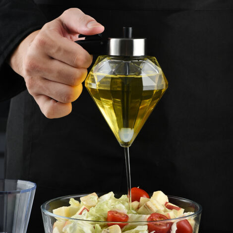 Distributeur De Miel De 200 Ml, Récipient à Miel En Verre Transparent, Distributeur De Sirop D'érable Multifonctionnel Pour Le Miel, L'huile, Le Distributeur De Miel En Verre