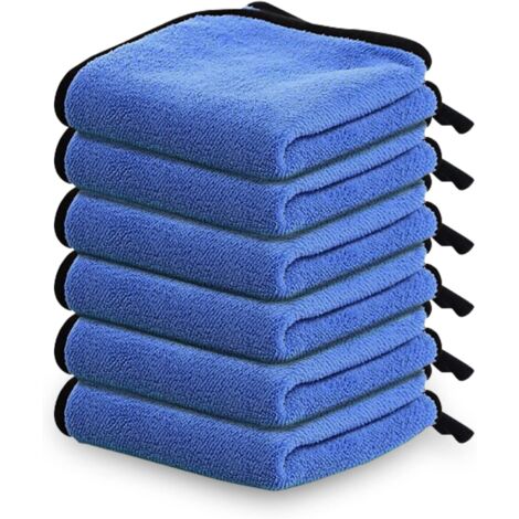 Chiffon Microfibre Voiture, Absorbant Chiffons de Polissage,Doux Microfibres Serviette, pour Voitures et Motos(30X60CM)