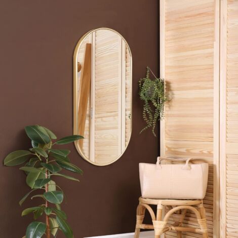 Miroir rectangulaire industriel 40x60 noir AXEL | Maisons du Monde