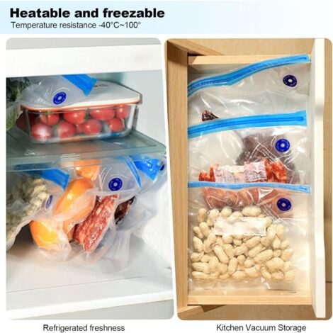 Machine Sous Vide Alimentaire, Mini machine à emballer sous vide, Appareil de Mise Sous Vide la Cuisine avec 10 Sacs sous Vide