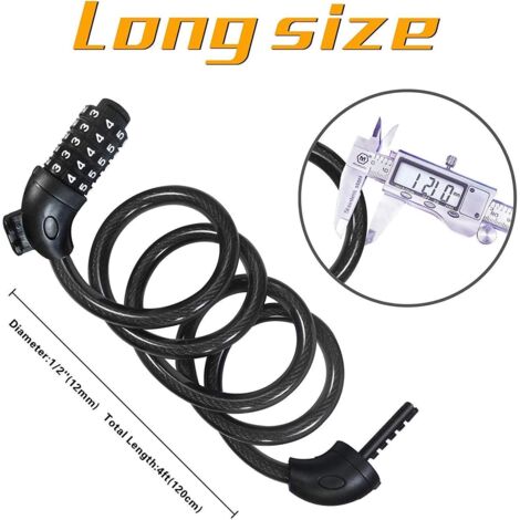 Via Velo Lot De 2 Cadenas En U Pour Vélo, Système De Clé Identique, 4