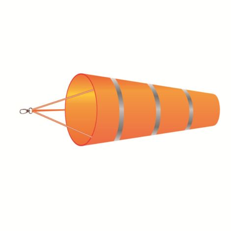 Manche À Air Avec Ceinture Réfléchissante,Manche À Vent,60 cm Manche À Air Extérieur,Suspendu Manche À Vent,Indicateur De Direction Du Vent (1/5)