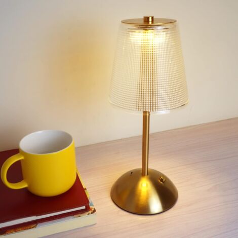 Lampe de table sans fil, lampe à piles rechargeable, 3 modes de couleur et lampe tactile LED à intensité variable