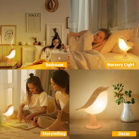Lampe de Chevet Tactile, Lampe De Table Rechargeable, 3000K-6000K