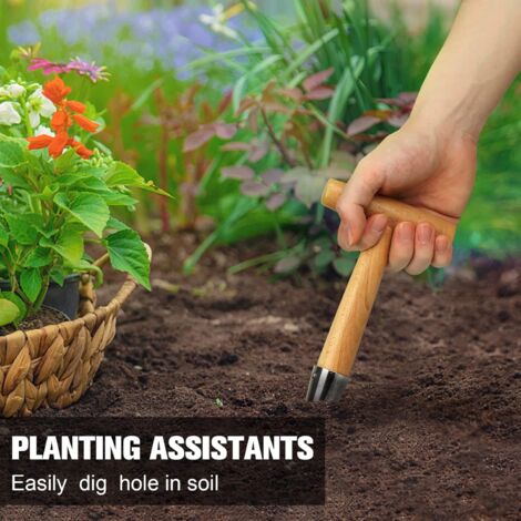 Milifox Outil Plantoir à Bulbes - Jardinière à Bulbe Avec Échelle