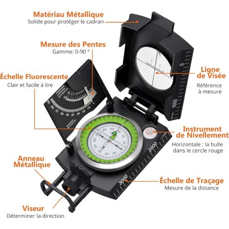 Boussole De Survie, Boussole De Navigation Boussole De Camping