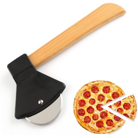 Roulette à Pizza,Coupé Pizza avec Acier Inoxydable,Couteau a Pizza,Protection Des Doigts(Noir) (1/5)