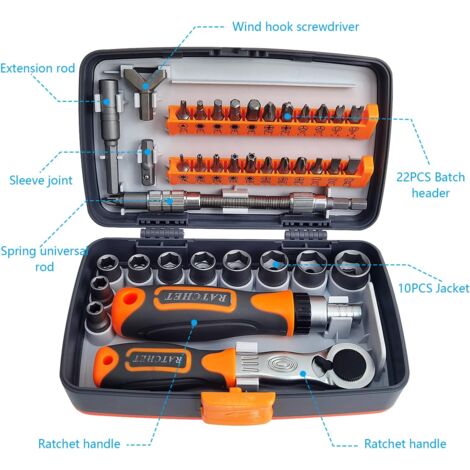 🛠️ ACHETEZ 2 - RECEVEZ 1 GRATUIT ! ✨ Tournevis à Cliquet Réglable 14-en-1 - Multifonction pour Réparations Électroniques, Mécaniques et Domestiques 🔩📦