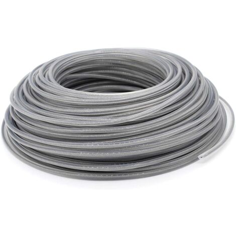 Fil Coupe Bordure Universel, Ligne de Trimmer Strimmer en Acier 3.0 mm, Fil d'acier Débroussailleuse Robuste pour Bosse Tête Tondeuse À Gazon de Jardinage
