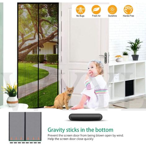 Moustiquaire Magnétique En Fibre De Verre Robuste, Auto-scellante Pour