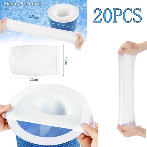 Chaussette Skimmer Piscine 20 Pièce, Pool Skimmer Socks Filtre Skimmer Chaussette Skimmer Piscine 20 Pièce, Pool Skimmer Socks Filtre Skimmer