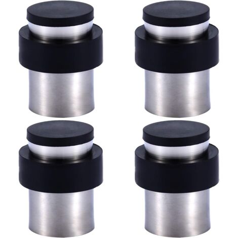Butoir De Porte 6cm En INOX Avec Caoutchouc Butée De Porte Au Sol Ou Mur Lot De 4 82881481