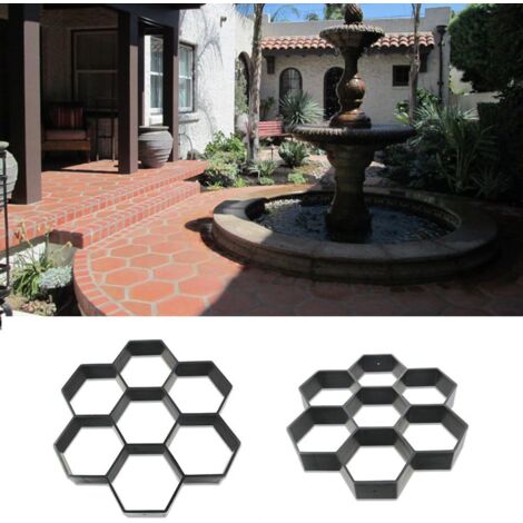 Greensen Moule à Béton Réutilisable 45x40x4 Cm - Chemin Jardin Patio Allée