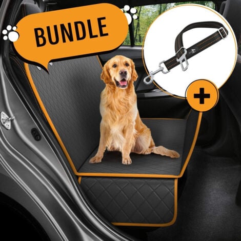 Housse de siège pour chien, 6 couches 100 % vraiment étanche, protection complète des portes arrière du véhicule (XLarge 152 x 163 cm)