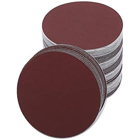 Osqi – Lot de 30 disques abrasifs ronds 180 mm – Assortiment grains 60/80/120/180/240/400 – Papier de verre pour ponçage bois dur et métal