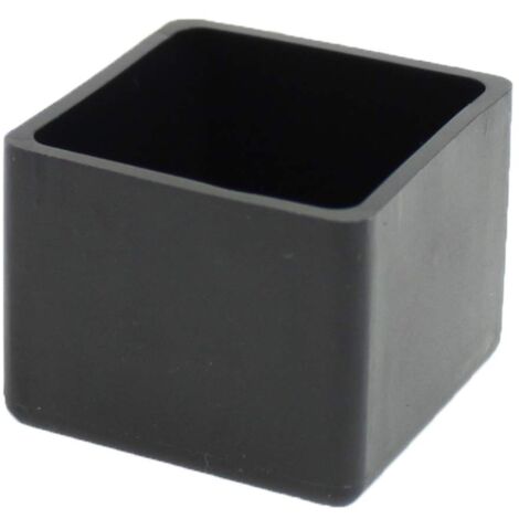 Beijiyi – Lot de 4 embouts carrés en caoutchouc noir 50 mm – Protection pour pieds de meubles – Installation facile sur chaises et tables (1/5)