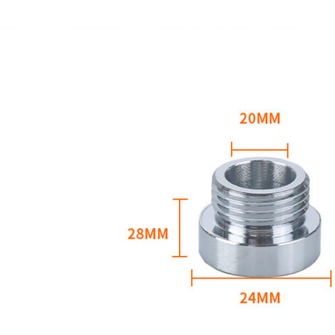 Lot De 2 Réducteurs De Tuyau Laiton 3/4" Vers 1/2" - Adaptateur Robinet Eau Chaude/Froide 20x25mm, Raccord Durable Et Étanché