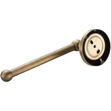 Porte-Papier Toilette Mural Laiton Antique Support de Rouleau de Salle de Bain Rétro Porte-Rouleau de Papier WC avec Support pour téléphone portable