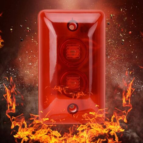 12V Filaire Alarme stroboscopique sirène Son sirène lumière Clignotante d'urgence Avertissement lumière d'alarme système d'alarme de sécurité 115db