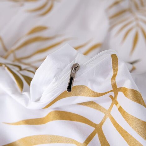 Parure De Lit 3 Pièces Microfibre Imprimé 3D Style Chinois - Housse De Couette Et Taies D'Oreiller - King 220x240cm