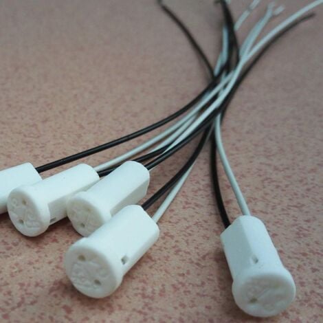 20 Pièces G4 Ampoule Titulaire 10cm,G4 Lampe Base En Céramique Titulaire 12V G4 Douilles Halogène pour lampes à quartz, lampes halogènes, lampes LED