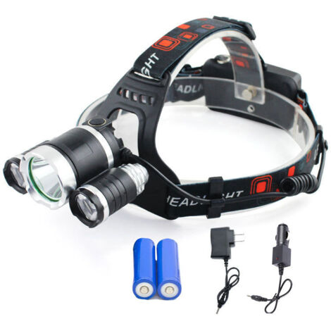 Lampe Frontale Rechargeable Aucaer – 6 Modes, IPX5 étanche, 20W, Pour Camping, Randonnée, Pêche