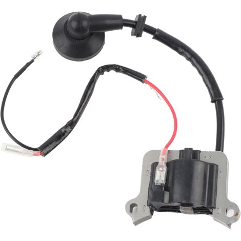 Jusch – Bobine d'allumage pour débroussailleuse 63CC – Remplacement direct 1E48F – Alliage d'acier et ABS – Haute performance moteur