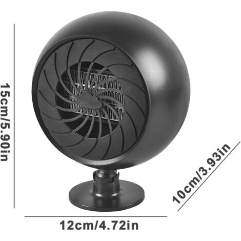 Chauffage 12V 150W Voiture, Portable Désembueur Ventilateur, Chauffage Rapide avec Base Rotative Chauffage 12V 150W Voiture, Portable Désembueur Ventilateur, Chauffage Rapide avec Base Rotative
