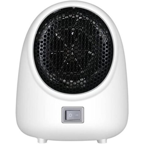 Blower Fast Heater Fan Mécaniquement Compact Pratique Bureau Mini Home Heater Silencieux Chauffage Cuisinière électrique (Blanc) (1/4)