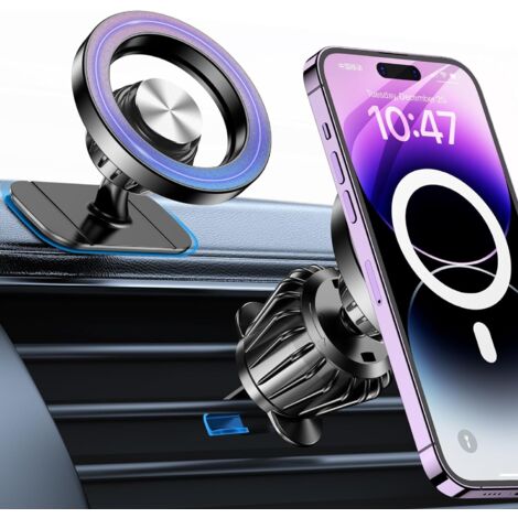 Support Telephone Voiture Porte Téléphone Voiture Aimanté Telephone Voiture Accessoire Voiture (1/5)