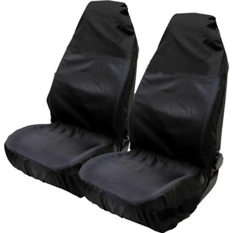 Protections universelles en nylon imperméable pour sièges avant de voiture 75 x 55 x 55 cm (Set of 2) Noir (1/4)