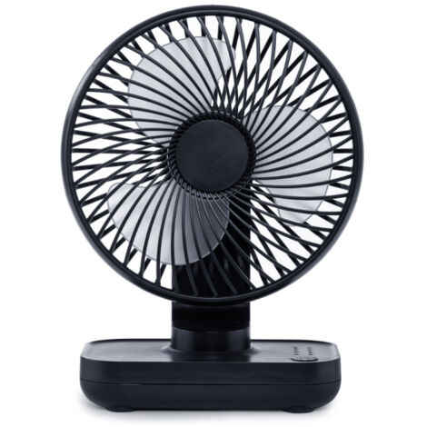 Mini ventilateur de bureau, petit ventilateur USB silencieux, batterie rechargeable 4000 mAh, 4 vitesses, ventilateur de table portable pour la maison, le bureau, les voyages