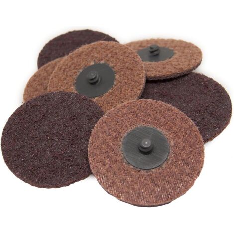 Disques de réglage de surface en nylon à changement rapide de 3 pouces pour le ponçage et le polissage de la peinture. Supports mâles en R à utiliser avec une meuleuse à matrice - 25 pièces (moyen) (1/5)