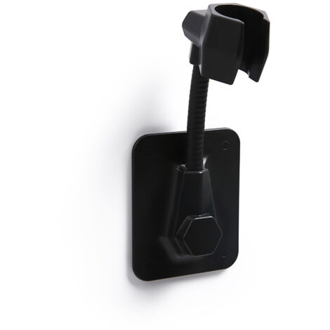 Support De Pommeau De Douche Sans Perçage - Ventouse Puissante, Rotation 360°, Pour Carrelage, Verre, Métal - Noir