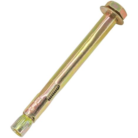 10 boulons d'expansion hexagonaux pour fixation sur murs en béton et maçonnerie (M8 x 100 mm) (1/3)