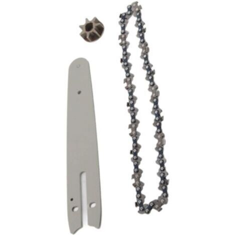 Ensemble de Guide-chaîne et Chaîne 186mm pour Scie à Branches Électrique Portable Mini Scie à Chaîne - (1/5)