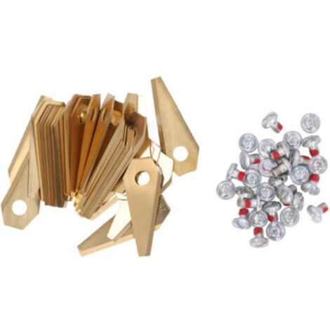 30 Pièces Lot de Lames de Rechange pour Tondeuse Robot Indego Compatible - (1/5)
