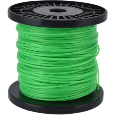 Fil de débroussailleuse rond 2,0 mm compatible Husqvarna Ryobi Echo Stihl 100 m vert - (1/5)