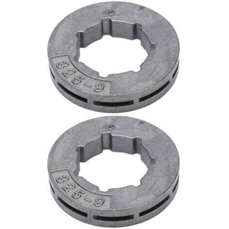 2 Pièces Kit Chaîne 9 Dents pour Tondeuse à Gazon Compatible Husqvarna Jonsered Stihl -