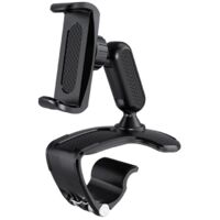 Support de téléphone de voiture, support de téléphone portable réglable pour tableau de bord et pare-brise, rotation universelle à 360 degrés, compatible avec les téléphones portables de 4,0 à 7,0 pou