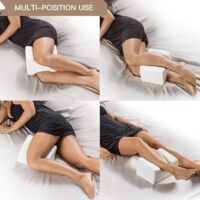 Oreiller De Genou Ergonomique Mémoire De Forme - Coussin Pour Dormir Sur Le Côté Et Soulager Le Dos