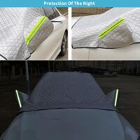 Couverture Pare-Brise Voiture Bâche Protection Magnétique Anti UV Givre